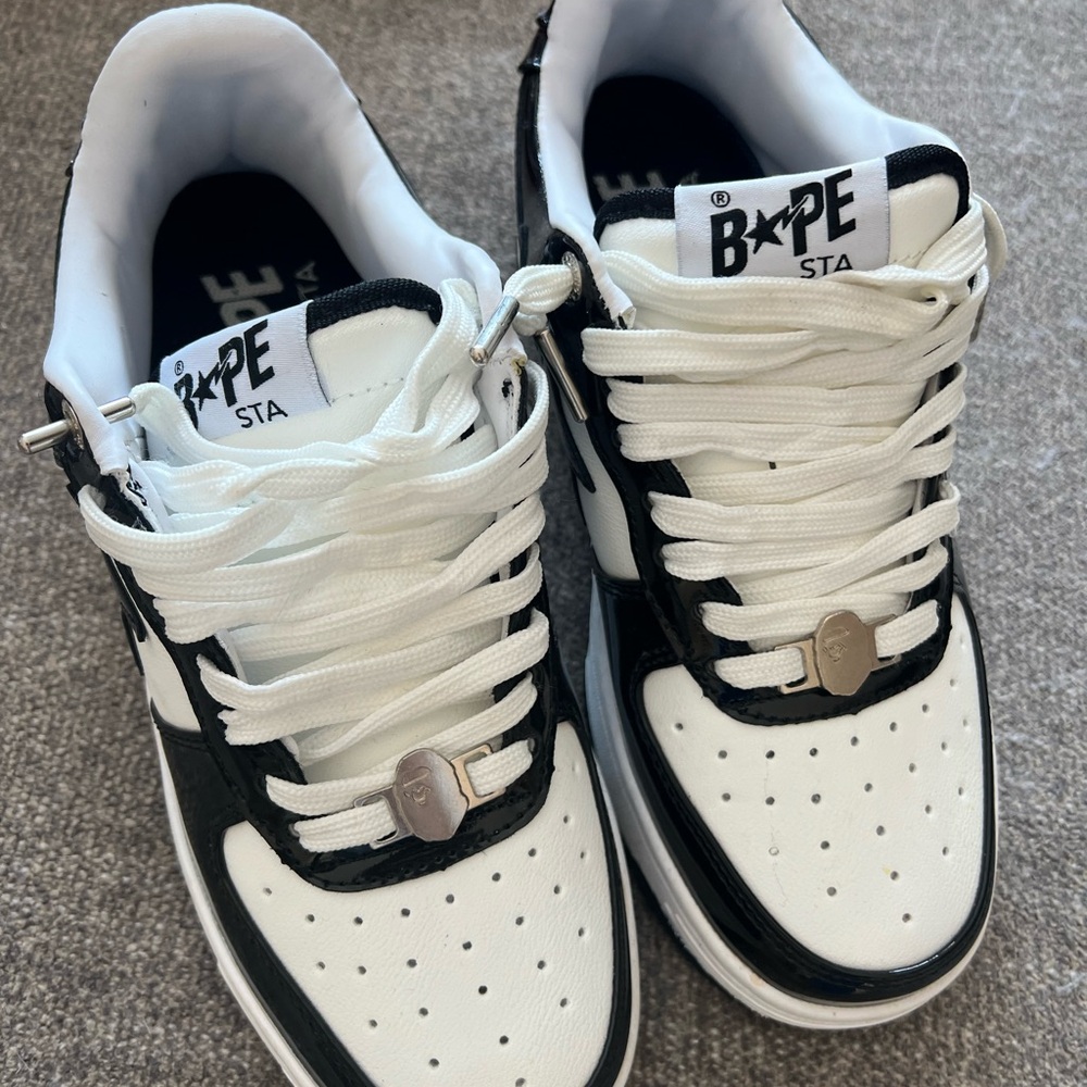 Bape Monochrome Sneakers